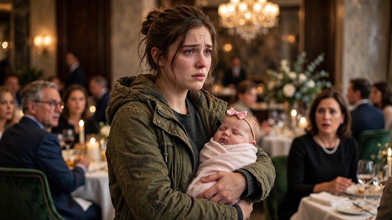 The young mom holds her baby tighter. What should she do now?