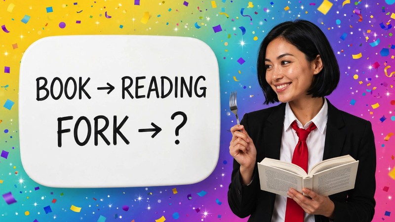 Book is to Reading as Fork is to…?